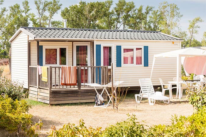 Mobil-home de type Comfort au camping les Rives du Lubéron